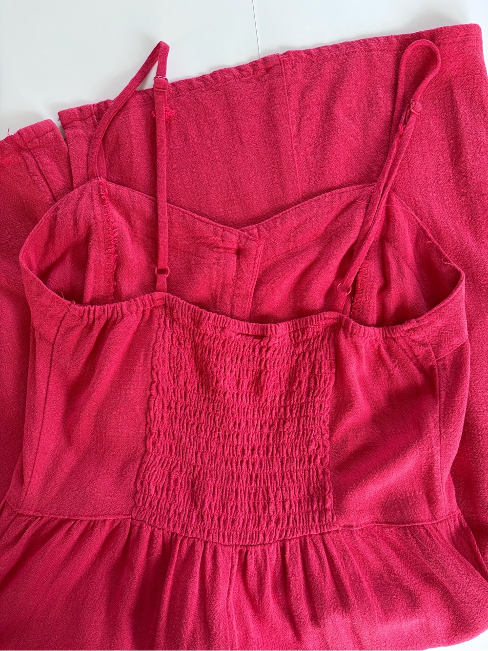 Universal Thread Raspberry button-front sundress | Small | Linen Blend - Picture 9 of 11